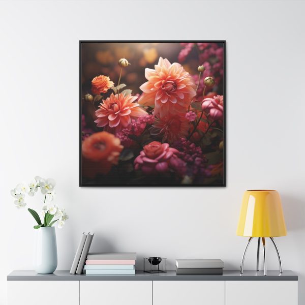 Bright Fantasy Floral 02 - Gallery Canvas Wraps, Square Frame - Image 68