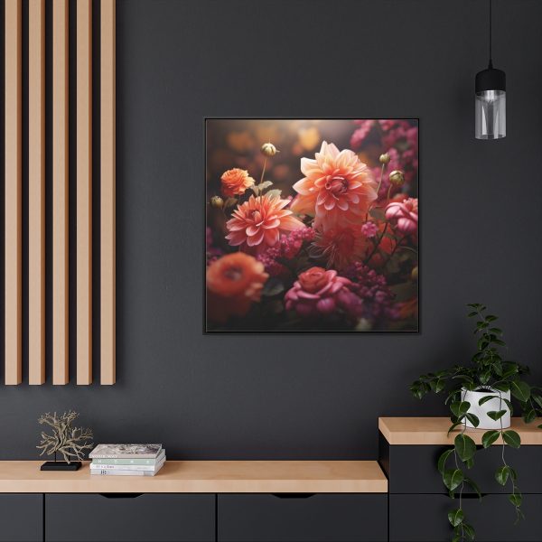 Bright Fantasy Floral 02 - Gallery Canvas Wraps, Square Frame - Image 69