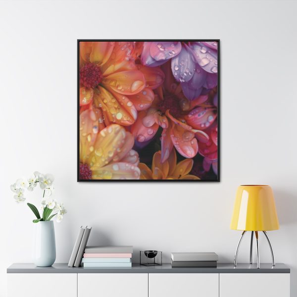 Bright Fantasy Floral 04 - Gallery Canvas Wraps, Square Frame - Image 68