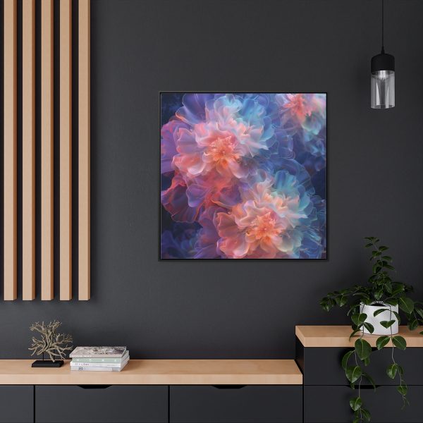 Floral Nebula 09 - Gallery Canvas Wraps, Square Frame - Image 69