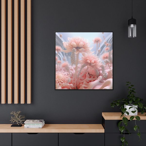 Foamy Floral Fusion 01 - Gallery Canvas Wraps, Square Frame - Image 69