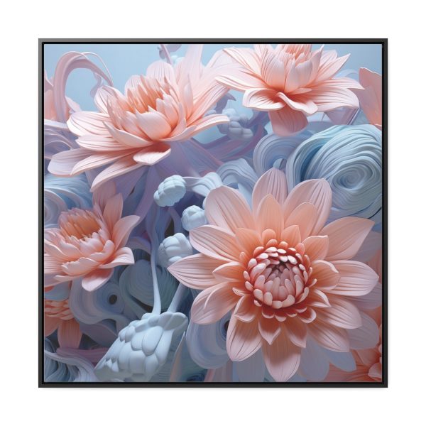 Foamy Floral Fusion 02 - Gallery Canvas Wraps, Square Frame - Image 65