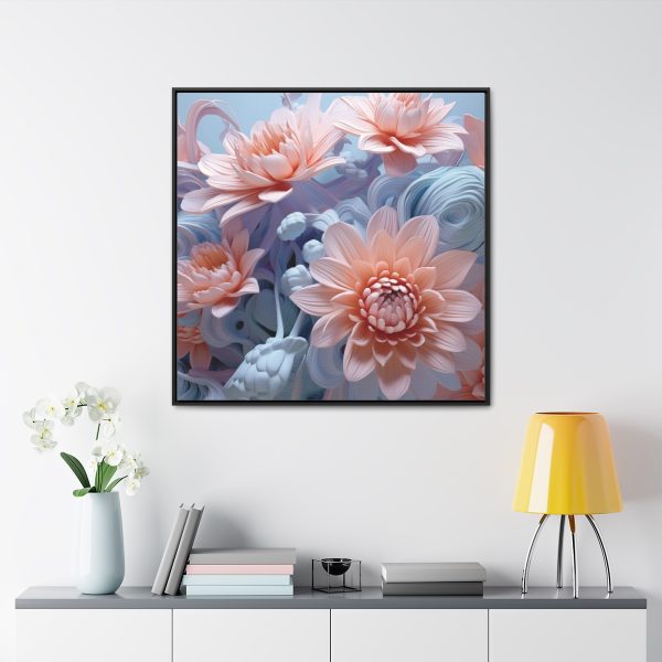 Foamy Floral Fusion 02 - Gallery Canvas Wraps, Square Frame - Image 68