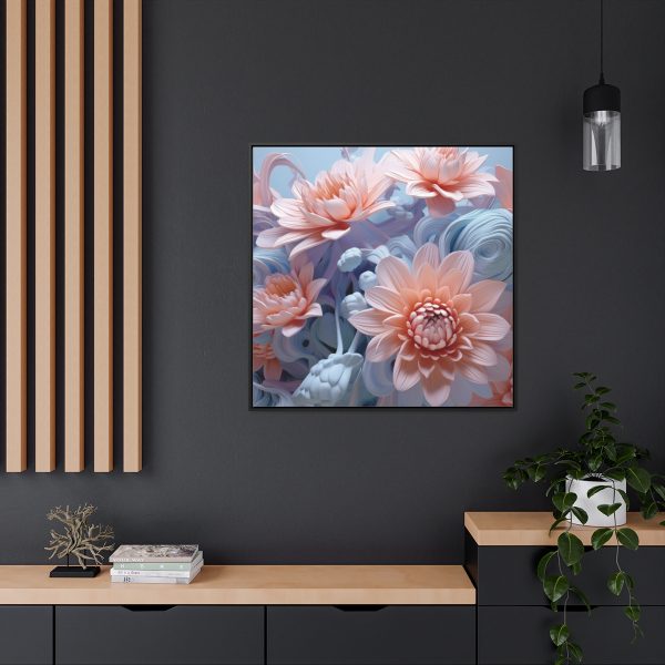 Foamy Floral Fusion 02 - Gallery Canvas Wraps, Square Frame - Image 69