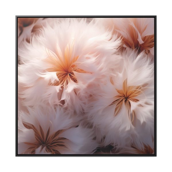 Soft Fantasy Feather Puffs - Gallery Canvas Wraps, Square Frame - Image 65