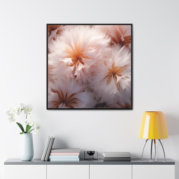 Soft Fantasy Feather Puffs - Gallery Canvas Wraps, Square Frame - Image 68