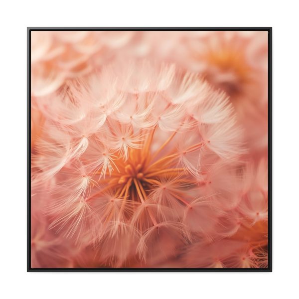 Lovely Fuzzy Fluff in Peach 01 - Gallery Canvas Wraps, Square Frame - Image 65