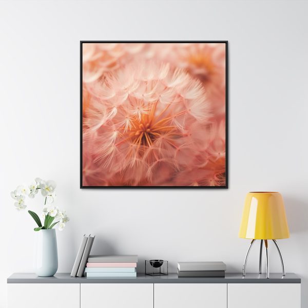 Lovely Fuzzy Fluff in Peach 01 - Gallery Canvas Wraps, Square Frame - Image 68