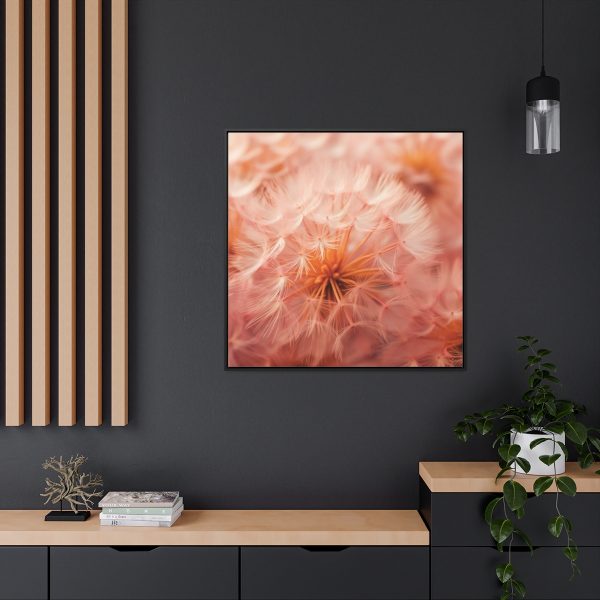 Lovely Fuzzy Fluff in Peach 01 - Gallery Canvas Wraps, Square Frame - Image 69