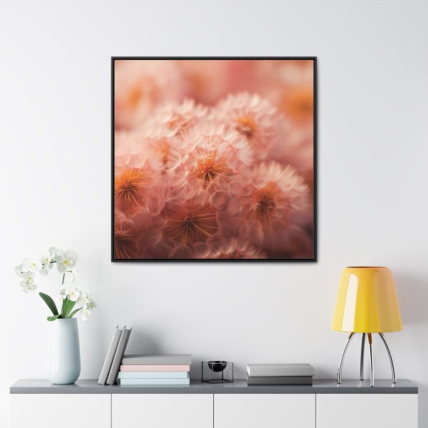 Lovely Fuzzy Fluff in Peach 02 - Gallery Canvas Wraps, Square Frame - Image 68