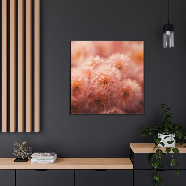 Lovely Fuzzy Fluff in Peach 02 - Gallery Canvas Wraps, Square Frame - Image 69