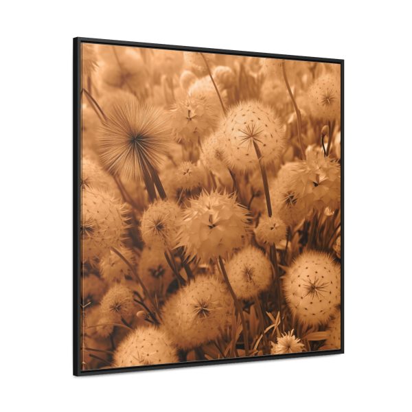 Dandelion Dream in Sunkissed Peach - Gallery Canvas Wraps, Square Frame - Image 66