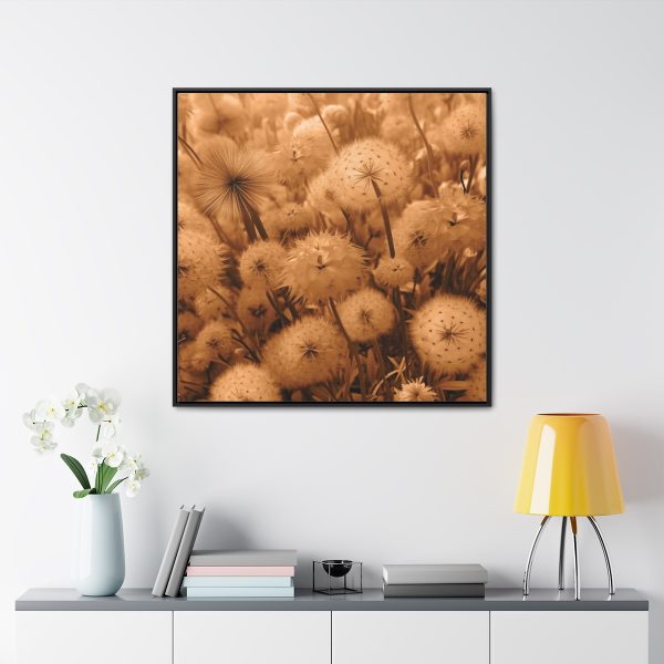 Dandelion Dream in Sunkissed Peach - Gallery Canvas Wraps, Square Frame - Image 68