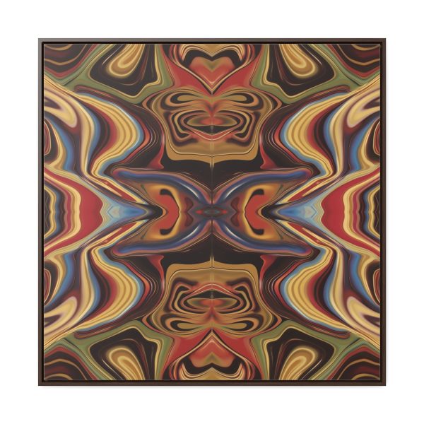 Lipnotic Kaleidoscope Background 01 - Gallery Canvas Wraps, Square Frame