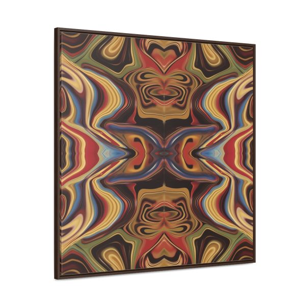 Lipnotic Kaleidoscope Background 01 - Gallery Canvas Wraps, Square Frame - Image 2