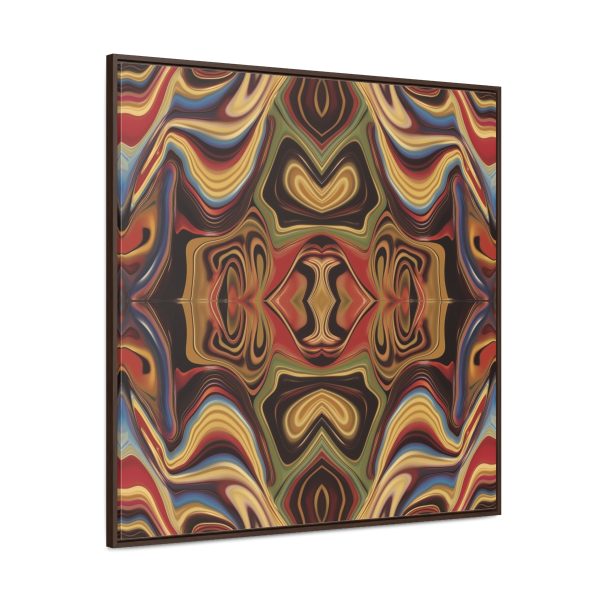 Lipnotic Kaleidoscope Background 02 - Gallery Canvas Wraps, Square Frame - Image 2