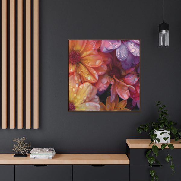 Bright Fantasy Floral 04 - Gallery Canvas Wraps, Square Frame - Image 5