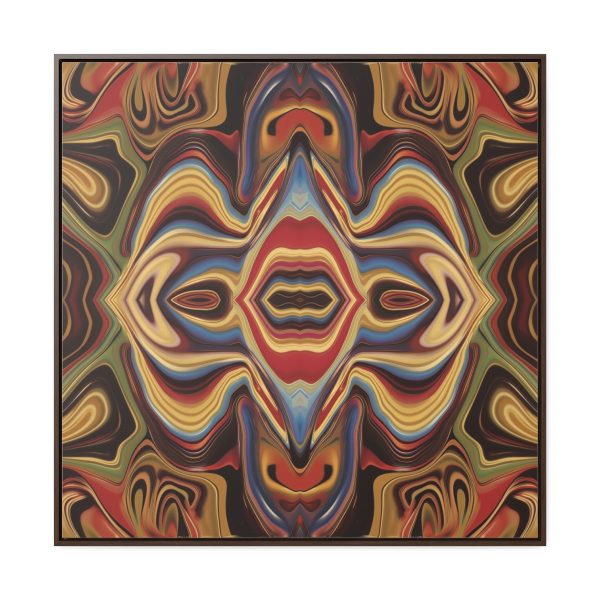 Lipnotic Kaleidoscope Background 03 - Gallery Canvas Wraps, Square Frame