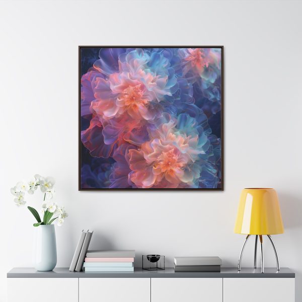 Floral Nebula 09 - Gallery Canvas Wraps, Square Frame - Image 4