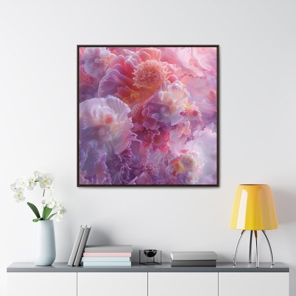 Floral Nebula 05 - Gallery Canvas Wraps, Square Frame - Image 4