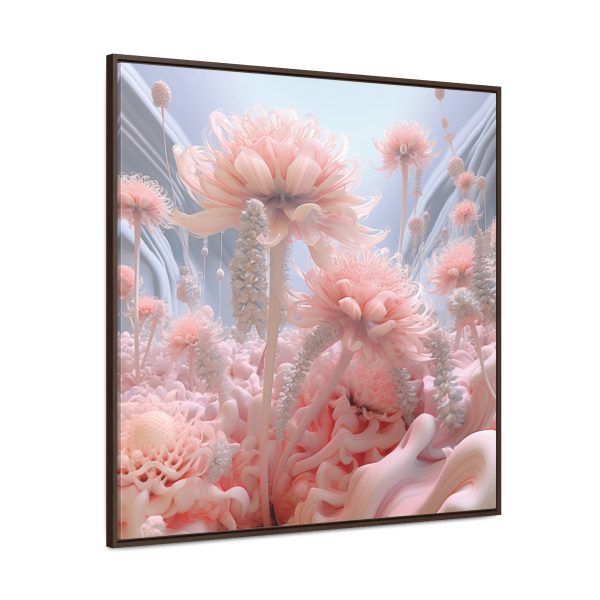 Foamy Floral Fusion 01 - Gallery Canvas Wraps, Square Frame - Image 2