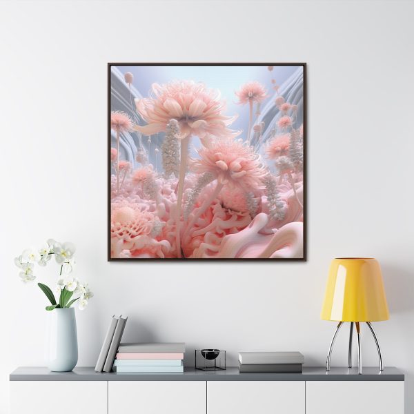 Foamy Floral Fusion 01 - Gallery Canvas Wraps, Square Frame - Image 4