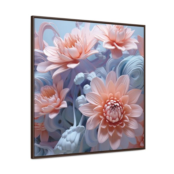 Foamy Floral Fusion 02 - Gallery Canvas Wraps, Square Frame - Image 2