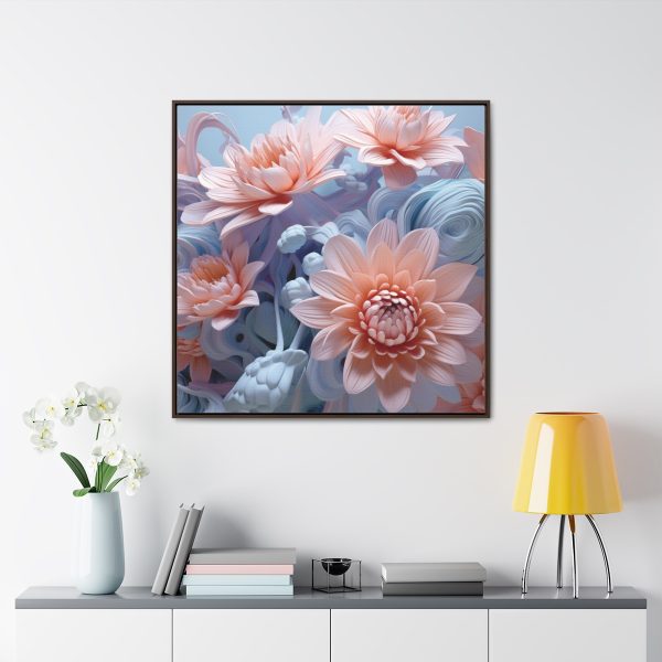 Foamy Floral Fusion 02 - Gallery Canvas Wraps, Square Frame - Image 4