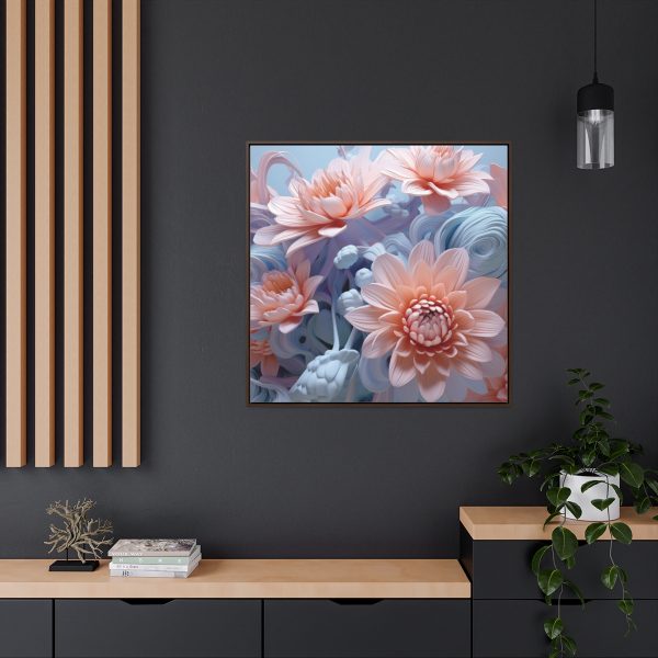 Foamy Floral Fusion 02 - Gallery Canvas Wraps, Square Frame - Image 5