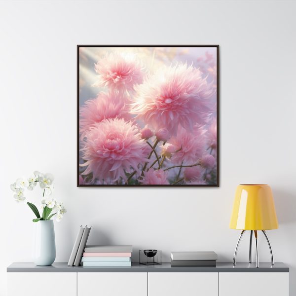 Rise and Shine Powder Puffs - Gallery Canvas Wraps, Square Frame - Image 4