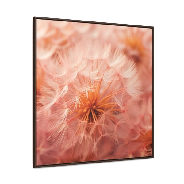 Lovely Fuzzy Fluff in Peach 01 - Gallery Canvas Wraps, Square Frame - Image 2