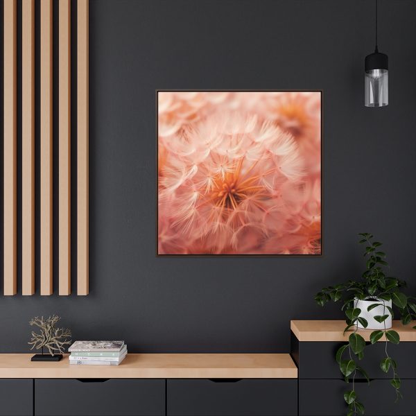 Lovely Fuzzy Fluff in Peach 01 - Gallery Canvas Wraps, Square Frame - Image 5