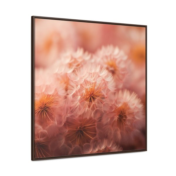 Lovely Fuzzy Fluff in Peach 02 - Gallery Canvas Wraps, Square Frame - Image 2