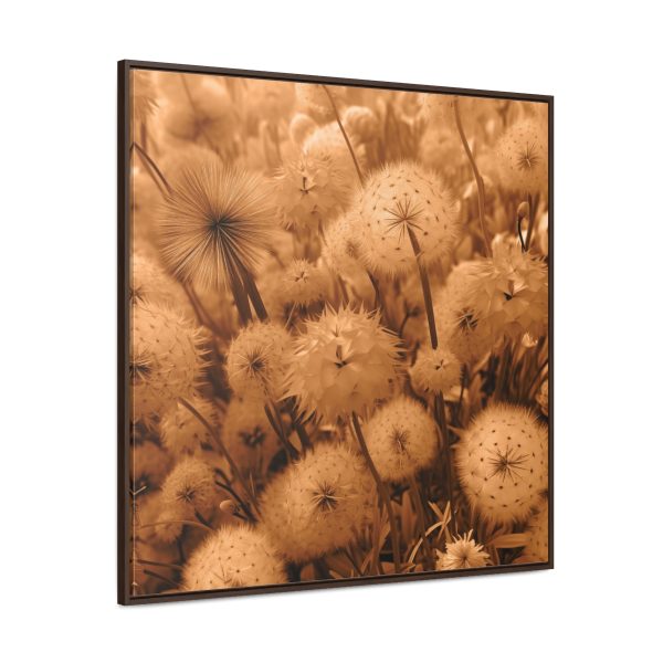 Dandelion Dream in Sunkissed Peach - Gallery Canvas Wraps, Square Frame - Image 2