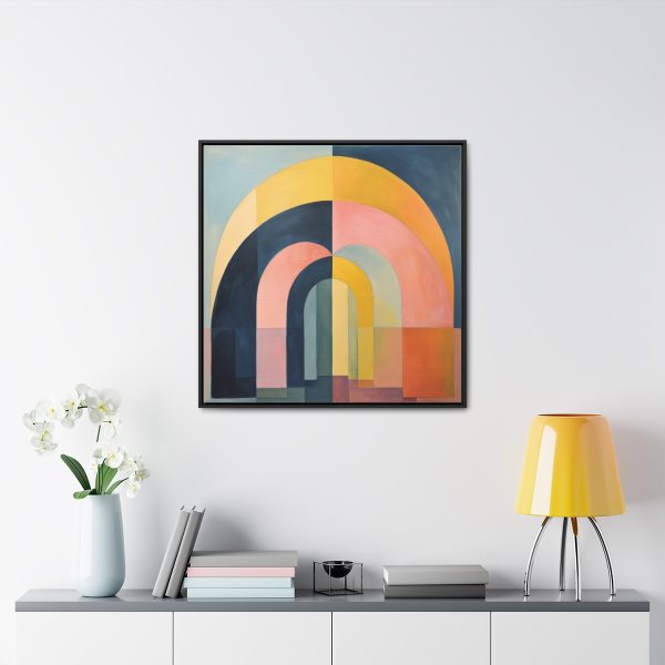 Soft Geometric Archways - Gallery Canvas Wraps, Square Frame - Image 73