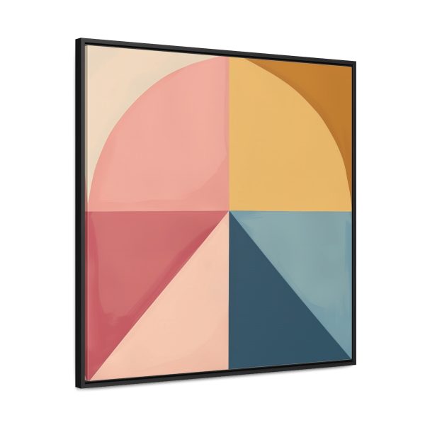 Soft Geometric Pyramid 02 - Gallery Canvas Wraps, Square Frame - Image 71