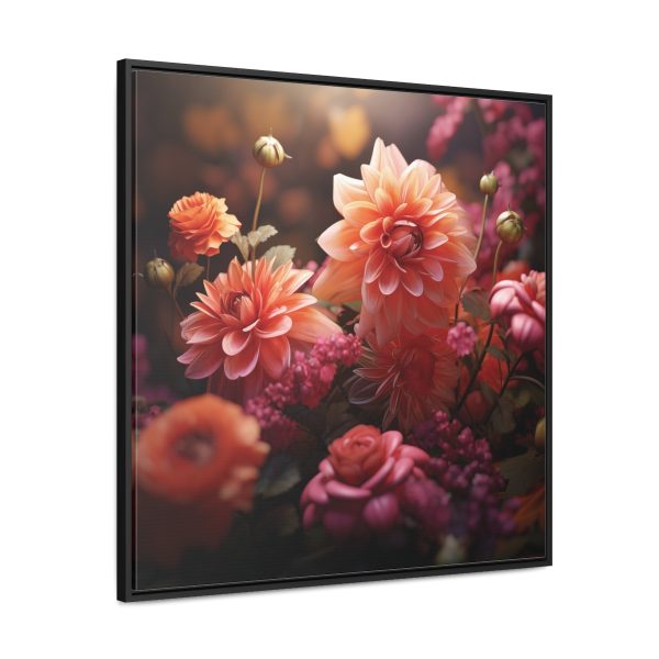 Bright Fantasy Floral 02 - Gallery Canvas Wraps, Square Frame - Image 71