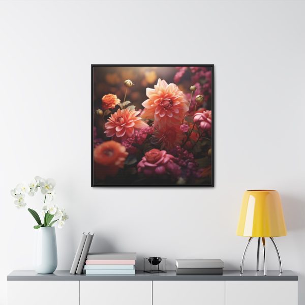 Bright Fantasy Floral 02 - Gallery Canvas Wraps, Square Frame - Image 73