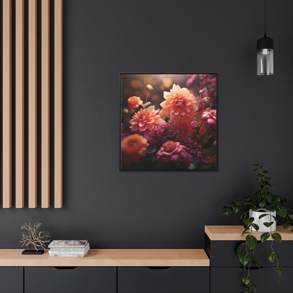 Bright Fantasy Floral 02 - Gallery Canvas Wraps, Square Frame - Image 74