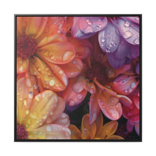 Bright Fantasy Floral 04 - Gallery Canvas Wraps, Square Frame - Image 70