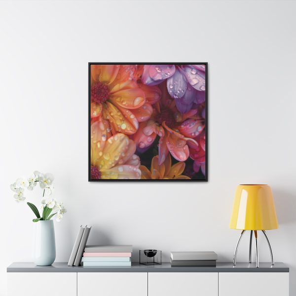 Bright Fantasy Floral 04 - Gallery Canvas Wraps, Square Frame - Image 73