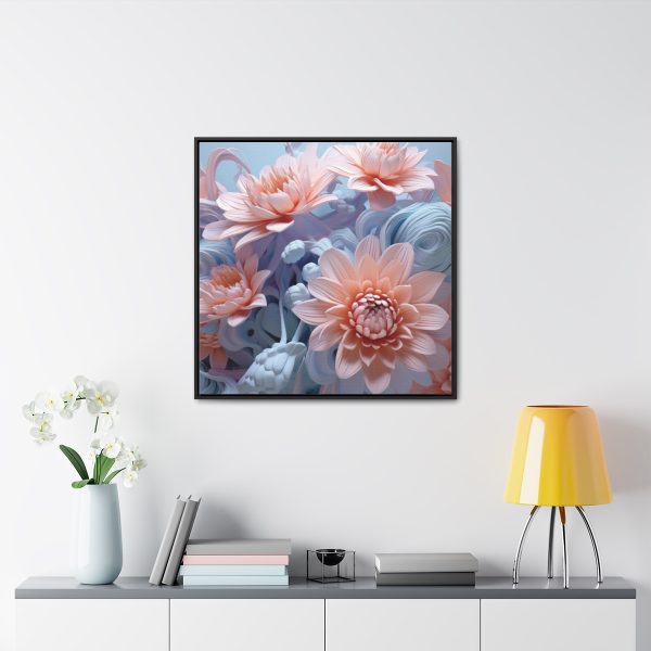 Foamy Floral Fusion 02 - Gallery Canvas Wraps, Square Frame - Image 73