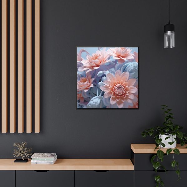 Foamy Floral Fusion 02 - Gallery Canvas Wraps, Square Frame - Image 74