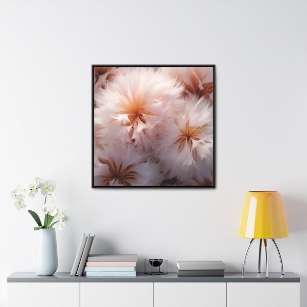 Soft Fantasy Feather Puffs - Gallery Canvas Wraps, Square Frame - Image 73