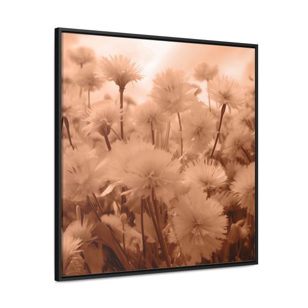 Fuzzy Dandelion Fantasy in Peach Fuzz Tone - Gallery Canvas Wraps, Square Frame - Image 71