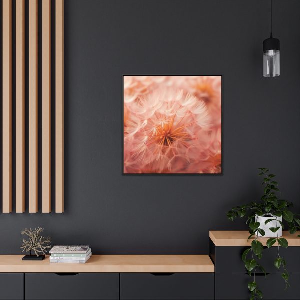 Lovely Fuzzy Fluff in Peach 01 - Gallery Canvas Wraps, Square Frame - Image 74