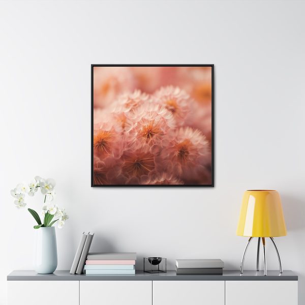 Lovely Fuzzy Fluff in Peach 02 - Gallery Canvas Wraps, Square Frame - Image 73