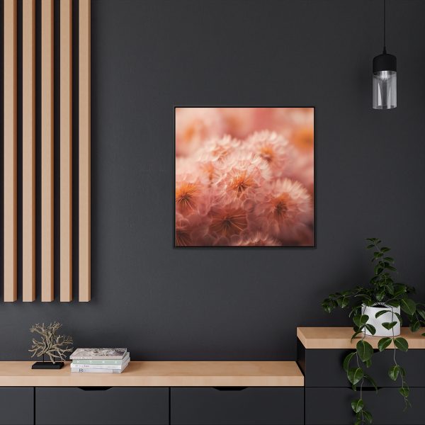 Lovely Fuzzy Fluff in Peach 02 - Gallery Canvas Wraps, Square Frame - Image 74