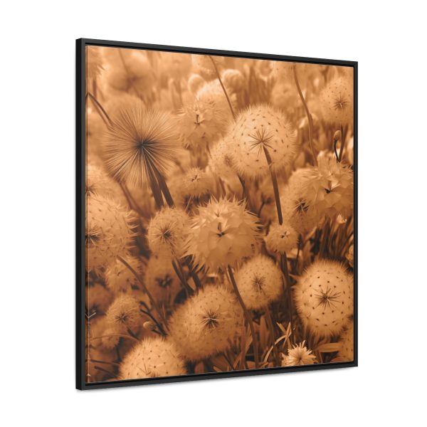 Dandelion Dream in Sunkissed Peach - Gallery Canvas Wraps, Square Frame - Image 71