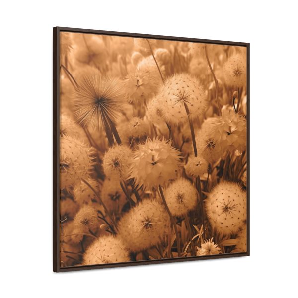 Dandelion Dream in Sunkissed Peach - Gallery Canvas Wraps, Square Frame - Image 76